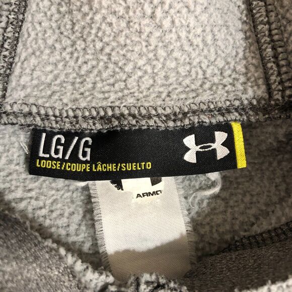 Under Armour Hoodie Mens Large Gray IMG Combine Academy V-Neck‎ Pullover Sports - Picture 3 of 6